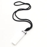 Crystal Gypsum Square Rope Necklace Reiki Healing Choker