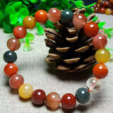 9mm Fukurokuju Crystal Beads Bracelet for Men Women
