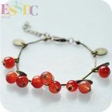 Vintage Natural Garnet Sweet Bracelet