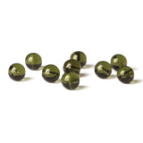 Czech Moldavite Round Beads 9.5-10.5mm