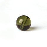 Czech Moldavite Round Beads 9.5-10.5mm