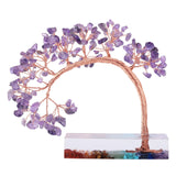 Crystal Money Tree 7 Chakra Stone Resin Base Feng Shui Decor