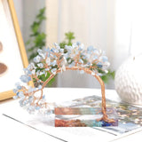 Crystal Money Tree 7 Chakra Stone Resin Base Feng Shui Decor