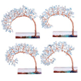 Crystal Money Tree 7 Chakra Stone Resin Base Feng Shui Decor