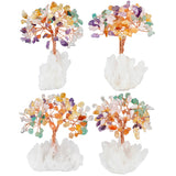 Natural Crystal Money Tree With Rock Quartz Base Reiki Healing