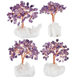 Natural Crystal Money Tree With Rock Quartz Base Reiki Healing