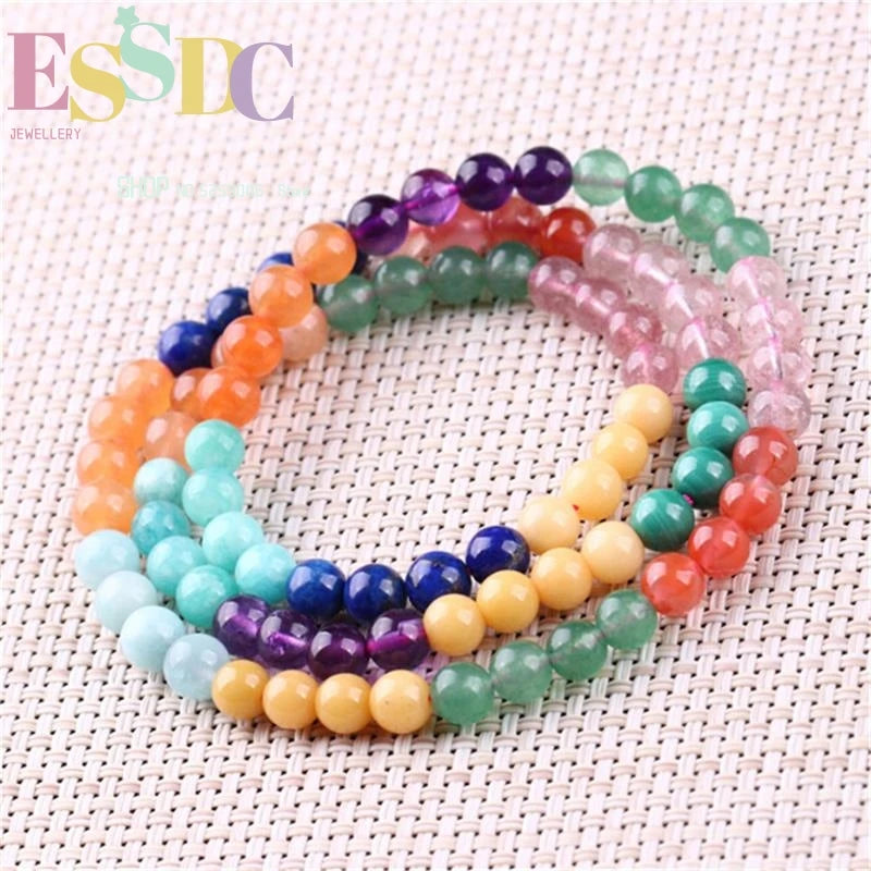 Natural Crystal Hand Buddha Prayer Bracelet 108 Beads Jewelry