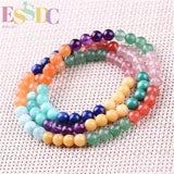 Natural Crystal Hand Buddha Prayer Bracelet 108 Beads Jewelry