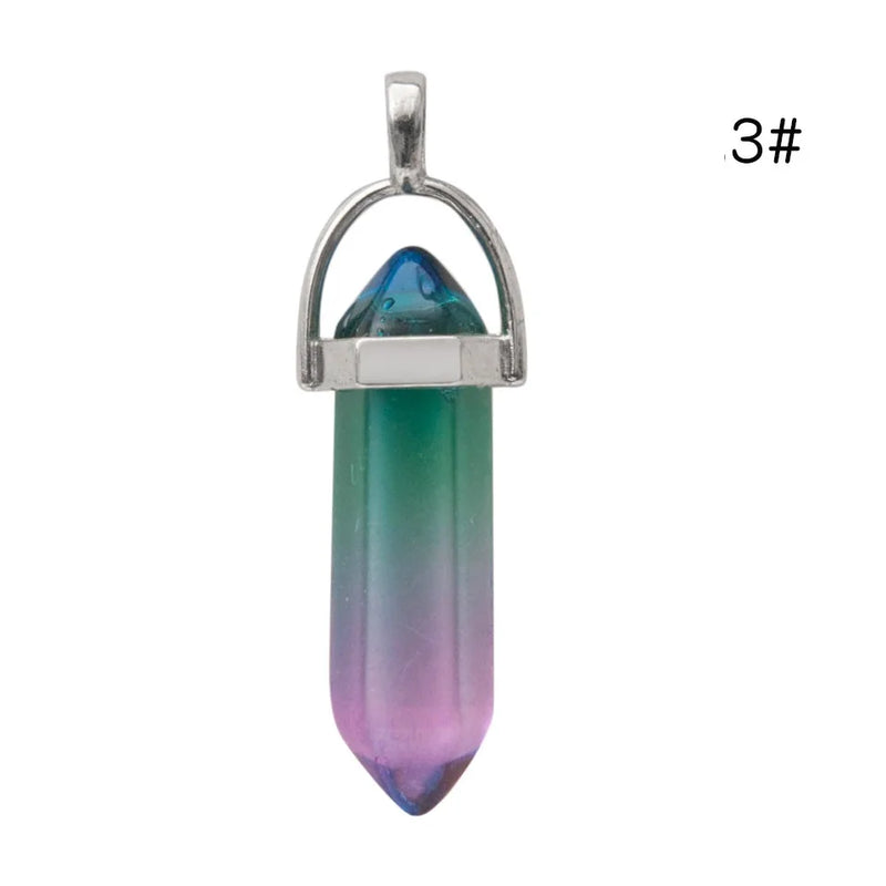 7 Chakra Crystal Hexagon Prism DIY Jewelry Set