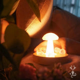 Natural Crystal Mushroom Clean Crystal Lamp For Home Decoration