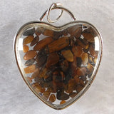 Crystal Necklace Amethysts Pink Quartz Wishing Bottle Heart Pendant