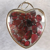 Crystal Necklace Amethysts Pink Quartz Wishing Bottle Heart Pendant