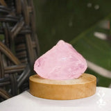 Rose Quartz Rough Stone USB Power Bedside Light