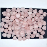 25*10mm Heart Rose Quartz Reiki Healing Decoration