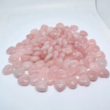 25*10mm Heart Rose Quartz Reiki Healing Decoration
