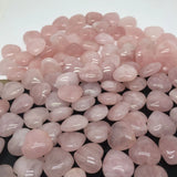 25*10mm Heart Rose Quartz Reiki Healing Decoration