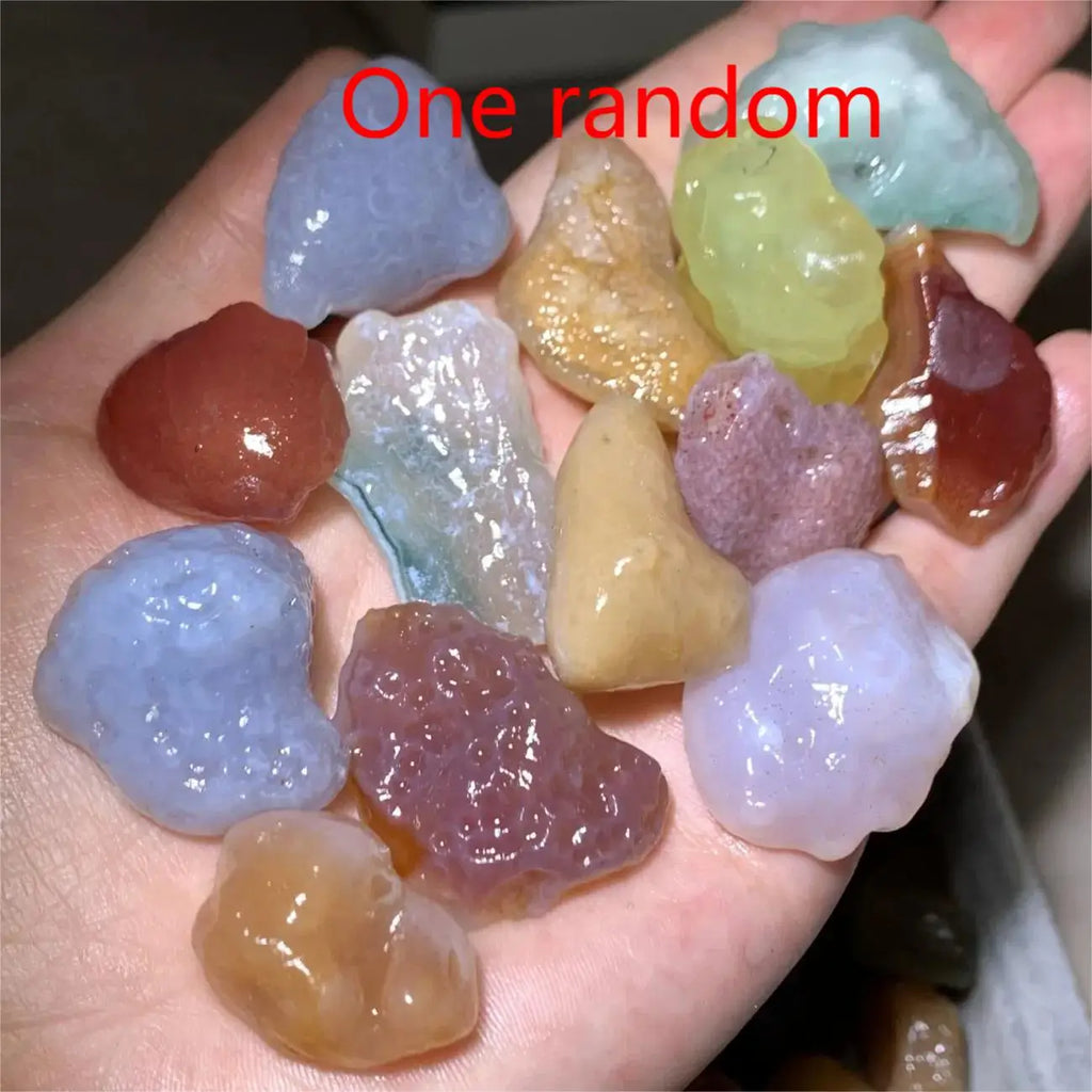 Agate Stone Sugar Heart Candy Matching Jewelry Gift