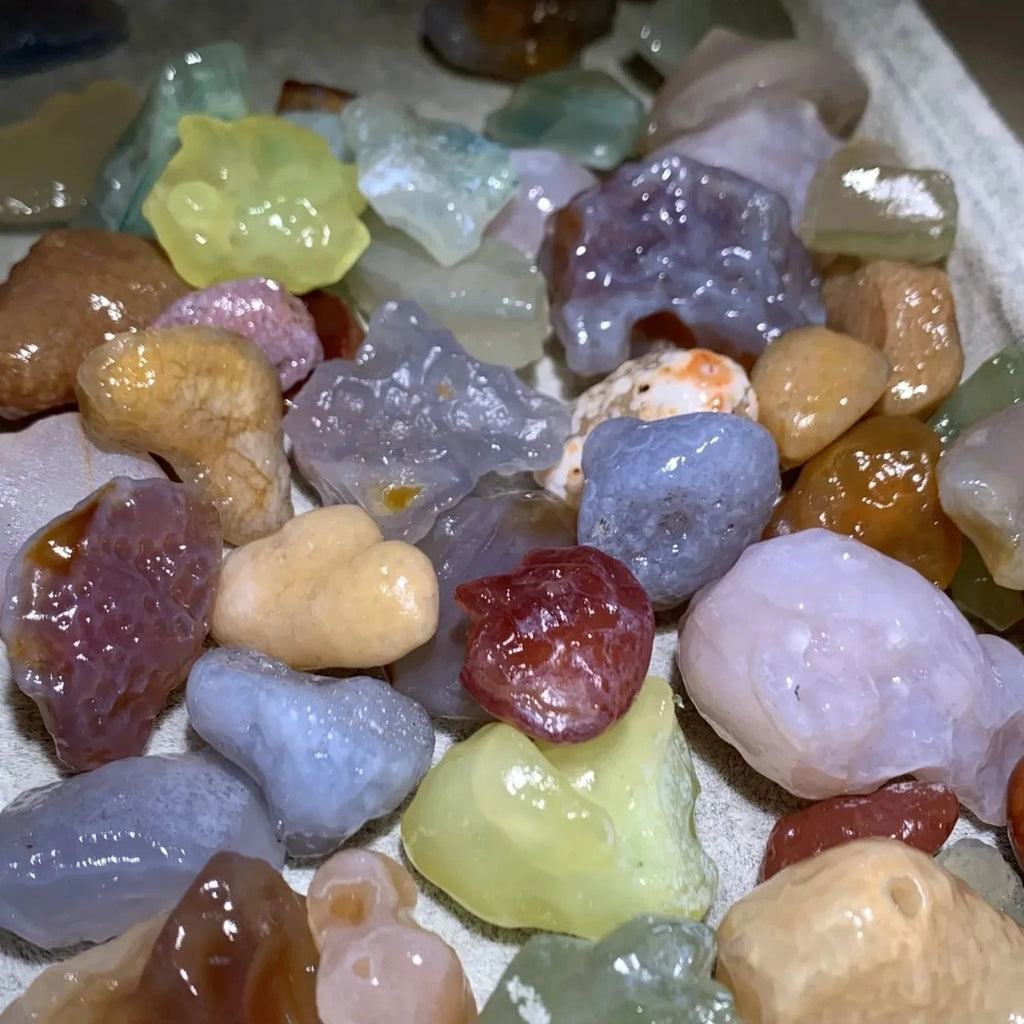Agate Stone Sugar Heart Candy Matching Jewelry Gift