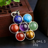 Chakra Stone Om Metatron Cube Pendant