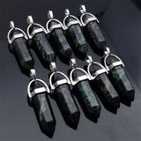 Green Stone Pendulum Crystal Pendant for Jewelry Making