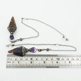 Natural Crystal Pendulum for Dowsing Spiritual Quartz Reiki Wicca Balancing