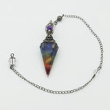 Natural Crystal Pendulum for Dowsing Spiritual Quartz Reiki Wicca Balancing