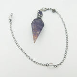 Natural Crystal Pendulum for Dowsing Spiritual Quartz Reiki Wicca Balancing