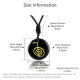 Crystal Quartz Cho Ku Rei Reiki Energy Symbol Pendant