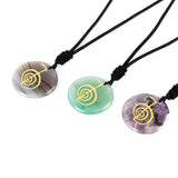 Crystal Quartz Cho Ku Rei Reiki Energy Symbol Pendant