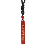 Crystal Quartz Column Pendant Necklace