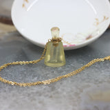 Crystal Quartz Drops Perfume Bottle Necklace