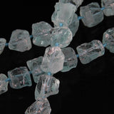 Crystal Quartz Nugget Necklace Beads Raw Light Crystals Loose Gem Stone Pendants