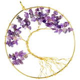 Crystal Quartz Tree Of Life 7 Chakra Reiki Healing Wall Hanging