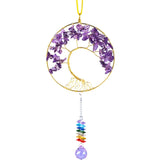 Crystal Quartz Tree Of Life 7 Chakra Reiki Healing Wall Hanging