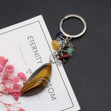 Crystal Quartzs Sakura Agate Keychains for Jewelry Backpack Gift