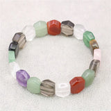 Crystal Agate Beaded Bracelet Bangle Yoga Healing Jewelry