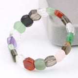 Crystal Agate Beaded Bracelet Bangle Yoga Healing Jewelry