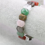 Crystal Agate Beaded Bracelet Bangle Yoga Healing Jewelry