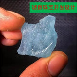 Natural Crystal Raw Ore Ice Species Marine Treasure Raw Stone Carving Material