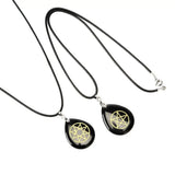 Crystal Reiki Water drop Ishtar Star Necklace