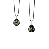 Crystal Reiki Water drop Ishtar Star Necklace