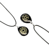 Crystal Reiki Water drop Ishtar Star Necklace