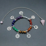 7 Chakra Power Stone Bracelet Set for Healing Gifts