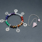 7 Chakra Power Stone Bracelet Set for Healing Gifts