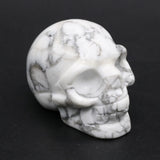 Natural Crystal Skull Gems Ghost Head Ornament Healing Stone