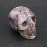 Natural Crystal Skull Gems Ghost Head Ornament Healing Stone