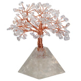 Crystal Slices Money Tree with Copper Wire Wrapped Base