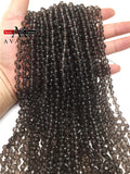 6MM Smokey Quartz Tea Crystal Faceted Beads for DIY Jewelry Making
