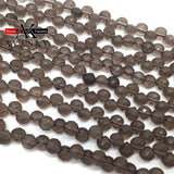 6MM Smokey Quartz Tea Crystal Faceted Beads for DIY Jewelry Making