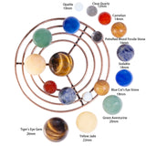 Crystal Spheres Solar System Planets Gemstone Collection Home Decor